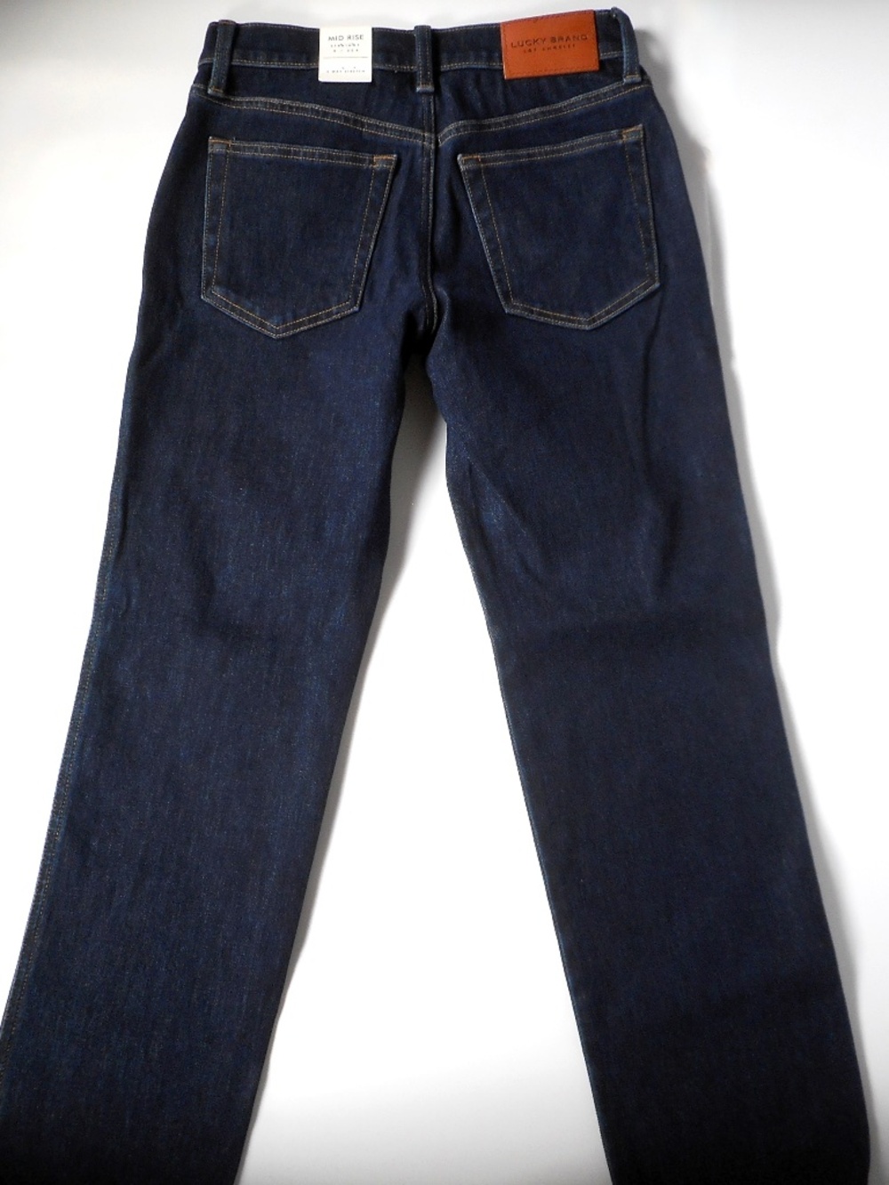 Lucky Brand Los Angeles 0 25 R Denim Jeans Dark Mid-Rise Authentic Straight NWT